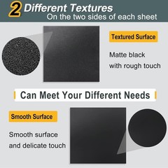 Black ABS Plastic Sheet 8″ x 12″ x 0.04″ Flexible DIY Material 1mm Thick 6 Pack