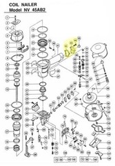 CoFast® High quality End Cap set 880-036for Aftermarket Hitachi NV45AB2 Roofing