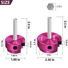 JYINCPED PVC Fitting Saver 1-1/2 & 2 Inch Head, Pipe 1.5+2 Inch, Red