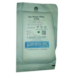 Eye Drape Water Repellent Surgical Drape, with a drain pouch