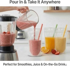 Resealable Drink Bag Set for Juice & Cocktails
