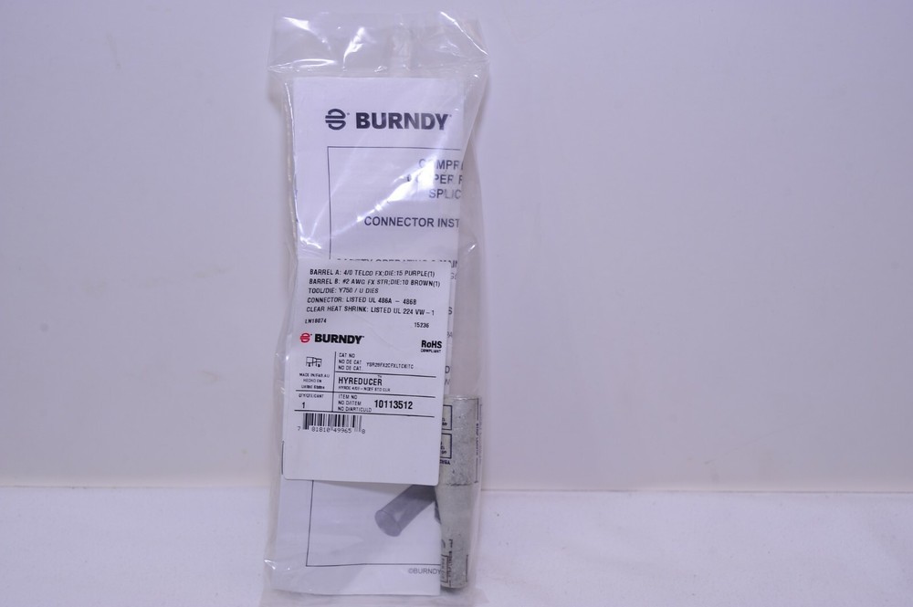 Burndy Hyreducer kit Die:15 purple to Die:10 brown Item No: 10113512