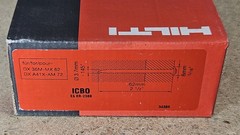 HILTI X-DNI 62MX 34386 – 62mm or 2-1/2” collated galvanized nails – 100 count
