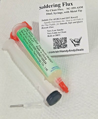Solder Flux, NO CLEAN, 10ml Tube Syringe, SMT Surface Mount Soldering
