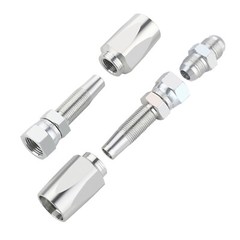 2 Hydraulic Hose Repair Kits 1/2 ID 2-Wire Hose Reusable Field Repair Fitting