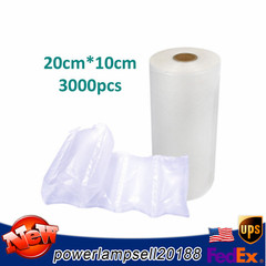 3000Pcs Air Pillow for Machine Bag Film 20*10cm Cushion Bubble USA