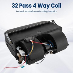 Air Conditioner UN, Car Air Conditioner 12V 30W A/C 32 Pass 4 Way Coil