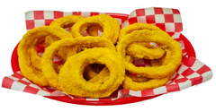 Display Fake Food Prop Fast Food Basket Of Onion Rings