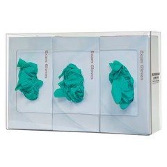 Bowman Dispensers Gp-015 Glove Dispenser, Petg, Holds (3) Boxes , Clear ,