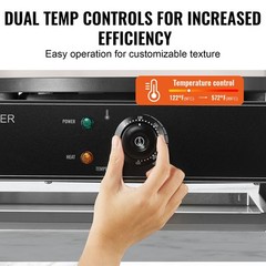 VEVOR 16-Inch Electric Crepe Maker Commercial Crepe Machine 3400W Double Head
