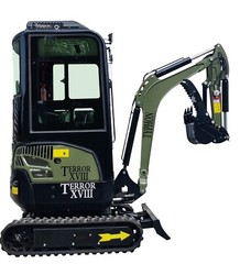 2025 New Arrival 2 Ton Mini Excavator TERROR XVIII Small Digger, KUBOTA D902