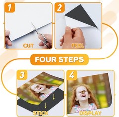 Magnetic Adhesive Sheets, 6 Pack Each 5″ x 7″ Flexible Magnet Strips with Sel…