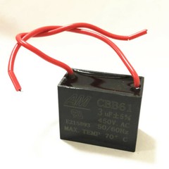 CBB61 450V 18UF/20UF/25UF/30UF/35UF/40UF/50UF Fan Motor RUN Capacitor 2 WIRES