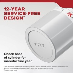 Fire Extinguisher for Vehicles Cars Trucks Single-Use 5BC ‎3.2 pounds