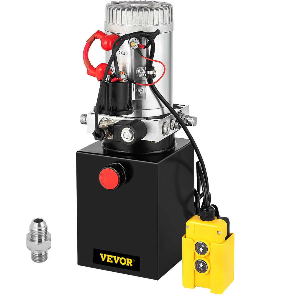 4 Quart Single Acting Hydraulic Dump Trailer Power Unit Lift Remote Remote