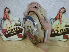 1950s Pin Up 3 Advertising Display Angels Jeans High Quality Rockabilly Advertising