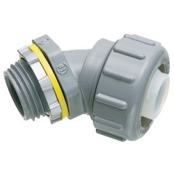Arlington NMLT45150 Non Metallic 45 Degree Connector 1-1/2 Trade Size