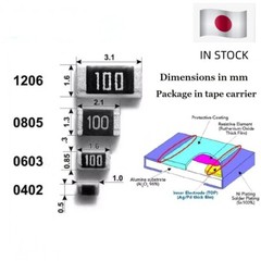 0402 SMD Resistors 1% 5% all values 0R – 10M (10000 pcs) Fast Shipping