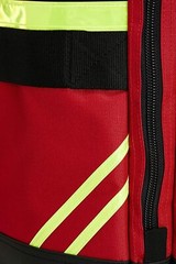 LINE2design Wheeled Firefighter Jumbo turnout Gear Bag with Maltese Logo – Red