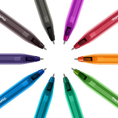 Inkjoy 100ST Ballpoint Pens | Medium Point (1.0Mm) | Classic Colours | 4 Count