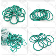 1mm Cross Section Fluorine Rubber O Ring FKM Seals 1mm – 58mm ID Green Metric