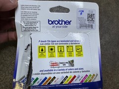 2-PACK – Genuine Brother TZe-2312PK – 12mm 1/2″ Black on White P-Touch TZ tape