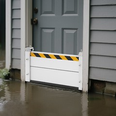 Aluminum Alloy Flood Barrier for Garage & Home – 15.7in × 31.5in