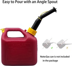 Gas Can Spout Replacement Old Style with Flexible Pour Nozzle Coarse and Fine Th