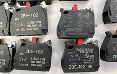 ZBE-102 Single contact block silver alloy screw clamp terminal 1NC ZBE102