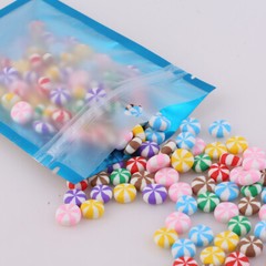 Flat Clear/Blue/Silver Mylar Zip Seal Bag Pouch with Hang Hole Variety QTY Sizes