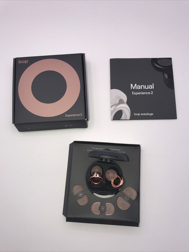 Loop Experience 2 Ear Plugs NRR 12 Stylish Certified Hearing Protection-RoseGold