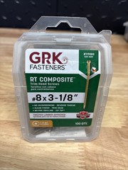 GRK 119083 RT #8 by 3-1/8-inch HandyPak Composite Screws, (100 per Pack)