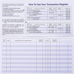 24 PCS Check Registers for Personal Checkbook, Easy to Read Checkbook RegisteR