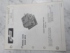 DANA CHELSEA REPAIR/SERVICE PARTS LIST CATALOG MANUAL MODEL 2635 GEAR BOX 1972