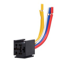 5 Packs Car Relay with Harness Truck Motor Heavy Duty 5-Pin 80A 12V On/Off No…