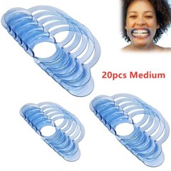 20Pcs M Size Teeth Whitening Intraoral Cheek Lip Retractor Mouth Opener C-Shape