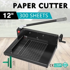 12″ Width Guillotine Paper Cutter Heavy Duty Stack Paper Trimmer HOT UPDATED
