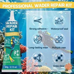 Bondtech Wader Repair Kit, Flexible Wetsuit 2.12oz 1pack, transparent