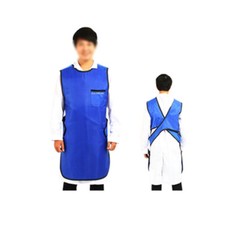 Blue Medical X-Ray Protection Apron Lead Rubber Radiation Protection Vest (L).