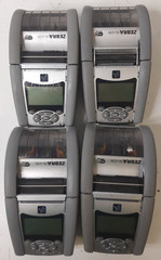 4 Lot Zebra QLn220 Mobile Bluetooth Label Printer Tested NO BATTERY/POWER CORD
