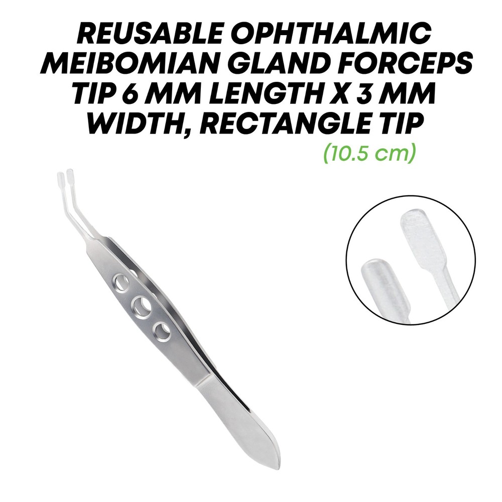 Meibomian Gland Forceps Expressor Tweezer Flap 3×6 mm Ophthalmic Instruments