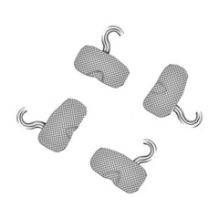 Dental Buccal Tube with Sliding Crimpable Hook 0.022 1st Molar Bondable Roth/MBT