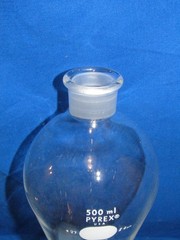 Pyrex 500ml Separatory Funnel #27 Stopper Neck, #6404
