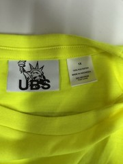 UBS Hi-Vis Yellow/Gray Reflective Short Sleeve Safety Shirt 1X Polyester