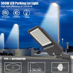 2-PACK LED Parking Lot Lights Module Street Pole fixture Shoebox Area Light 300W