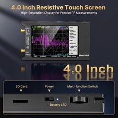 NanoVNA-H4 Vector Network Analyzer with 9 SMA Calibration, Lastest V4.3/V4.2 …