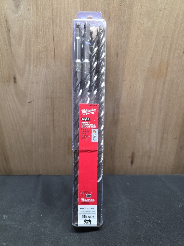 Milwaukee 48-20-7574 SDS+ 1/2″ x 10″ x 12″ Drill Bit 44 Magnum Carbide 15 Pcs
