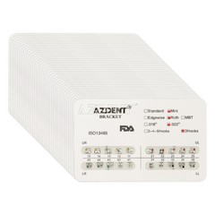 AZDENT Dental Orthodontic Bracket Braces Mini Roth Slot .022 Hooks 3-4-5