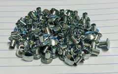 Steel Semi Tubular Rivets 3/16″ x 9/32″ x 3/8″ Zinc Plated Truss Choose Pkg Qty