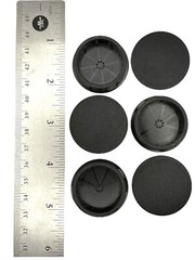 1 1/4″ Hole Nylon Locking Panel Plugs White Dome Cover 1 3/8″ Top Width